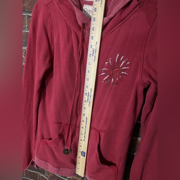 Gypsy 05 Made in Hollywood Unique Red Boho Hoodie Size L - Picture 9 of 9